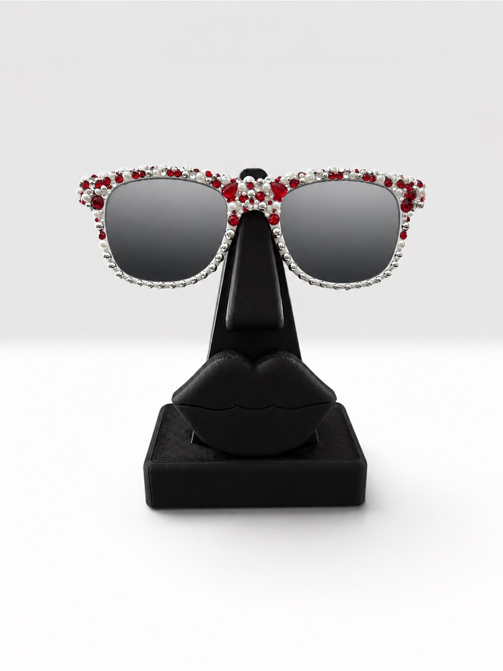 Hand Embellished Rhinestone & Pearl Statement Sunglasses ❤️✨